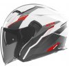 Přilba N130 Myst, NOX (bílá,černá,červená, vel. M) Přilba N130 Myst, NOX (bílá,černá,červená, vel. M)