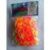 RAINBOW LOOM Original gumičky 300 kusov ružovo žlté RAINBOW LOOM Original gumičky 300 kusov ružovo žlté