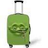 Elastický obal na kufor Crazy Face 07 - zelený Veľkosť: S Elastický obal na kufor Crazy Face 07 - zelený Veľkosť: S