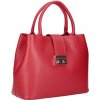 Mondo Italia Červená kožená kabelka 1137 Červená Mondo Italia Červená kožená kabelka 1137 Červená