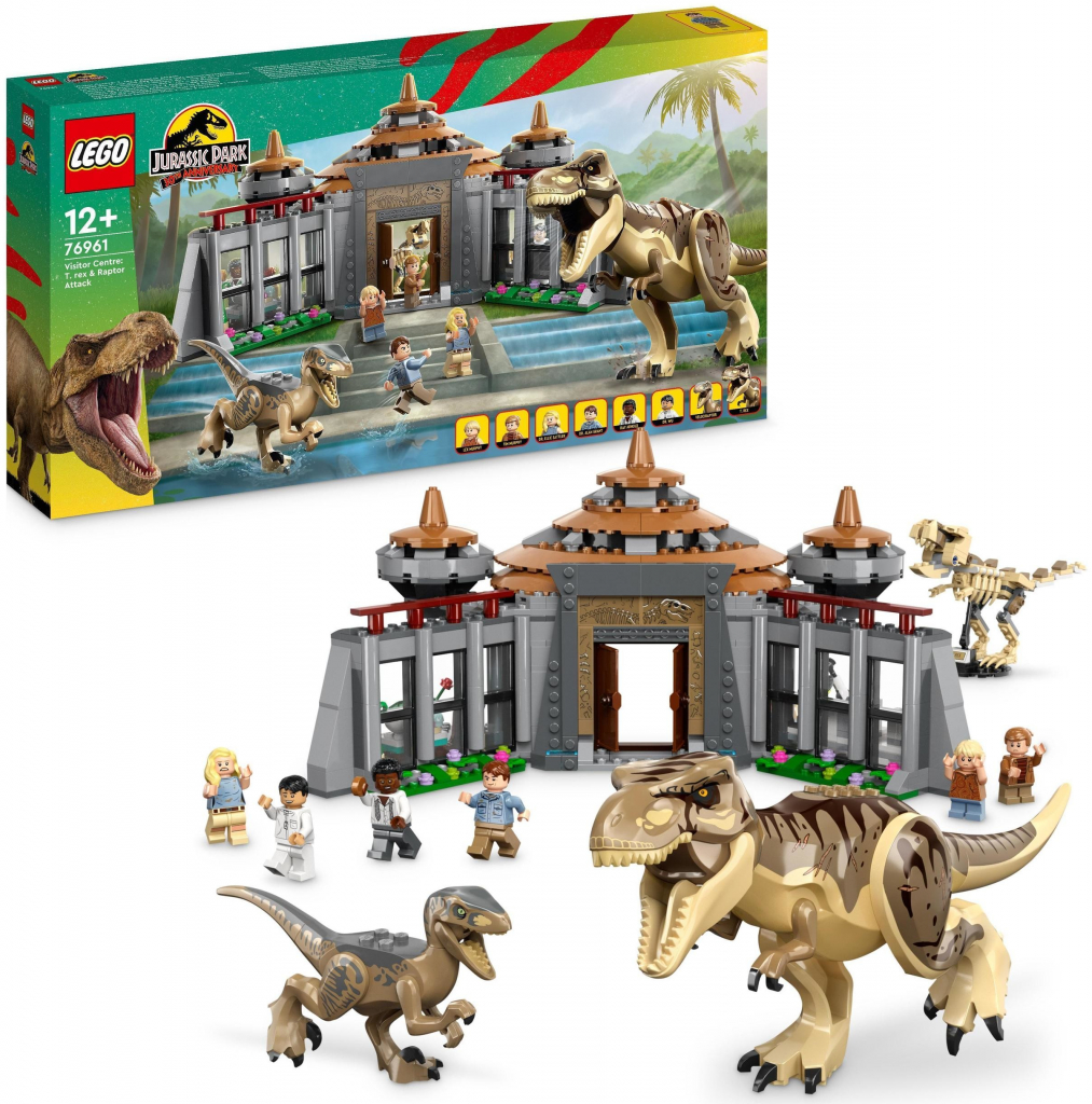 LEGO® Jurassic World™ 76961 Návštevnické centrum: útok T-rexe a raptora