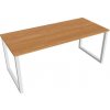 Hobis Pracovný stôl UNI O, 180x75,5x80 cm, jelša/biela Hobis Pracovný stôl UNI O, 180x75,5x80 cm, jelša/biela