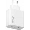 Xiaomi MDY-19-EK Triple (2xUSB-C,1xUSB-A) 90W Cestovní Nabíječka White Xiaomi MDY-19-EK Triple (2xUSB-C,1xUSB-A) 90W Cestovní Nabíječka White
