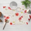Biante Dekoračné prestieranie na stôl Porto PRT-022 Vlčie maky a margaréty na režnom 30x40 cm Biante Dekoračné prestieranie na stôl Porto PRT-022 Vlčie maky a margaréty na režnom 30x40 cm