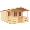 BPP Záhradná drevená chatka Martina A2 s terasou 28 mm BPP Záhradná drevená chatka Martina A2 s terasou 28 mm