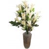 Ľalia kytica x12 krémová 50cm umelá Ľalia kytica x12 krémová 50cm umelá