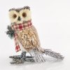 Eurolamp Vianočná dekorácia sova s kockovanou šatkou 21 x 13 x 25 cm, 1 ks Eurolamp Vianočná dekorácia sova s kockovanou šatkou 21 x 13 x 25 cm, 1 ks