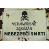 Ceduľa Nebezpečí smrti Ceduľa Nebezpečí smrti