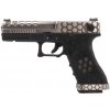 AW Custom Airsoftová pištoľ G-HexCut VX02, streľba dávkou - strieborná/čierna AW Custom Airsoftová pištoľ G-HexCut VX02, streľba dávkou - strieborná/čierna