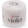 Bavlnená priadza háčkovacia Violet 50 g Off White 1ks Bavlnená priadza háčkovacia Violet 50 g Off White 1ks