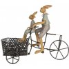 Clayre & Eef Dekorácia králiky na bicykli s košíkom - 28*12*23 cm - Clayre & Eef Clayre & Eef Dekorácia králiky na bicykli s košíkom - 28*12*23 cm - Clayre & Eef