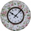 Chic Antique Nástenné hodiny s kvetinami Flowers de Provence – 34*3cm/ 1*AA - Chic Antique Chic Antique Nástenné hodiny s kvetinami Flowers de Provence – 34*3cm/ 1*AA - Chic Antique