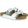 Šľapky BIRKENSTOCK Arizona NL SFB Metallic Silver