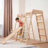 Furniture Montessori ihrisko 6 v 1 natural s rampou