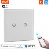 WiFi Inteligentný Dotykový vypínač 2CH bez nulový vodič Tuya Smart Life WiFi Inteligentný Dotykový vypínač 2CH bez nulový vodič Tuya Smart Life