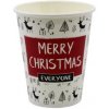 Papierový pohár 250 ml Vianoce Merry Christmas pr. 80 (100/2400ks) kartón Papierový pohár 250 ml Vianoce Merry Christmas pr. 80 (100/2400ks) kartón
