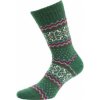 Dámske ponožky z vlny vianočné zelené, veľ. UNI Dámske ponožky z vlny vianočné zelené, veľ. UNI