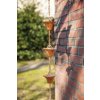 Odkvapček RAIN CHAIN, ružová|medená, darčekové balenie, 8x259cm|Esschert Design