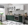 Kuchynská linka GERTRID 260cm - Biela + green Kuchynská linka GERTRID 260cm - Biela + green