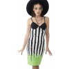 šaty KILLSTAR Beetlejuice Distressed Stripe XL šaty KILLSTAR Beetlejuice Distressed Stripe XL