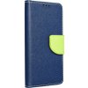 Púzdro Fancy Book modro-Samsung Galaxy A52 / A52 5G / A52s 5G limetkové