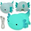 LED Nočná Lampa Bezdrôtová Akumulátorová Rybka Axolotl Modrá LED Nočná Lampa Bezdrôtová Akumulátorová Rybka Axolotl Modrá
