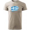 Grécko vlajka - Klasické pánske tričko vyššej gramáže - 3XL ( Ľadovo sivá ) Grécko vlajka - Klasické pánske tričko vyššej gramáže - 3XL ( Ľadovo sivá )