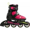 Rollerblade Microblade JR Pink/Light Green 28-32 Kolieskové korčule