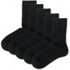 Vlnka ponožky s ovčou vlnou Merino so zdravotným lemom 5 párov čierna