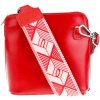 NovaKabelka.sk Grana Rossa Chiaro s prídavným popruhom kožená talianska crossbody kabelka červená NovaKabelka.sk Grana Rossa Chiaro s prídavným popruhom kožená talianska crossbody kabelka červená