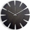 Luxusné dubové nástenné hodiny, čierne - strieborné ručičky, 50 cm Luxusné dubové nástenné hodiny, čierne - strieborné ručičky, 50 cm