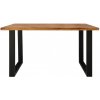 indickynabytok.sk - Jedálenský stôl s kovovými nohami 160x90 cm z indického masívu palisander indickynabytok.sk - Jedálenský stôl s kovovými nohami 160x90 cm z indického masívu palisander
