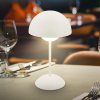 Briloner Stolová LED lampa Kugle, biela, kov, IP44, stmievateľné - 7578016 Briloner Stolová LED lampa Kugle, biela, kov, IP44, stmievateľné - 7578016
