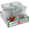 Weck zavárací poháre s viečko tesnenie svork 4 x 750 ml