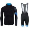 Force RIDGE černo-modrý dlouhý rukáv + Force STRIPE černo-modré