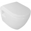 AQUALINE - NERA závesná WC misa, 35,5x50cm, biela NS952