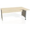 Pracovný stôl Gate, ergo, ľavý, 180x75,5x120 cm, agát/agát Pracovný stôl Gate, ergo, ľavý, 180x75,5x120 cm, agát/agát