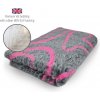 DRYBED Premium Vet Bed Waves antracitový + fuchsia 100 x 75 cm DRYBED Premium Vet Bed Waves antracitový + fuchsia 100 x 75 cm