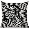 INSPIO Obliečka na vankúš - Zebry 40x40 zvieratá čierna, sivá INSPIO Obliečka na vankúš - Zebry 40x40 zvieratá čierna, sivá