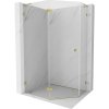 MEXEN/S - Lunar L sprchový kút päťboký krídlový ľavá 90 x 80, transparent, zlato 831L-090L-080P-50-00-L MEXEN/S - Lunar L sprchový kút päťboký krídlový ľavá 90 x 80, transparent, zlato 831L-090L-080P-50-00-L
