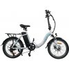 KAISDA K7 Elektrický skladací mopedový bicykel - biely