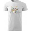 Bicie farebné splash - Tričko extra veľké (5-8XL) - 5XL ( Biela ) Bicie farebné splash - Tričko extra veľké (5-8XL) - 5XL ( Biela )