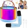 PRENOSNÝ BLUETOOTH REPRODUKTOR NA KARAOKE S RGB PODSVIECENÍM, 2 MIKROFÓNY S PODPOROU TF/USB (MODRÝ) PRENOSNÝ BLUETOOTH REPRODUKTOR NA KARAOKE S RGB PODSVIECENÍM, 2 MIKROFÓNY S PODPOROU TF/USB (MODRÝ)