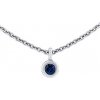 Silvego Zlatý náhrdelník Manhattan v bielom zlate s pravým safírom DNN003NGWBS Silvego Zlatý náhrdelník Manhattan v bielom zlate s pravým safírom DNN003NGWBS