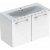 Kúpeľňová skrinka s umývadlom Geberit Selnova 100x50,2x65,2 cm biela lesk 501.260.00.1 Kúpeľňová skrinka s umývadlom Geberit Selnova 100x50,2x65,2 cm biela lesk 501.260.00.1