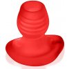 Oxballs GLOWHOLE-2 Hollow Buttplug with Led Insert Red Morph Large