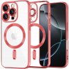 Techsuit Luxury Crystal MagSafe kryt na iPhone 16 Pro – červený Techsuit Luxury Crystal MagSafe kryt na iPhone 16 Pro – červený