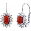 Silvego Strieborné náušnice Brinny s pravým koralom a Brilliance Zirconia SILVEGOB32010SKLKR Silvego Strieborné náušnice Brinny s pravým koralom a Brilliance Zirconia SILVEGOB32010SKLKR