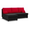 Signal Rozkladacia rohová sedacia súprava Deli model 2 Čierna/červená Signal Rozkladacia rohová sedacia súprava Deli model 2 Čierna/červená