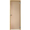 Vihtan dvere do sauny Limited celosklenené bronz 7x19, rám borovica Vihtan dvere do sauny Limited celosklenené bronz 7x19, rám borovica